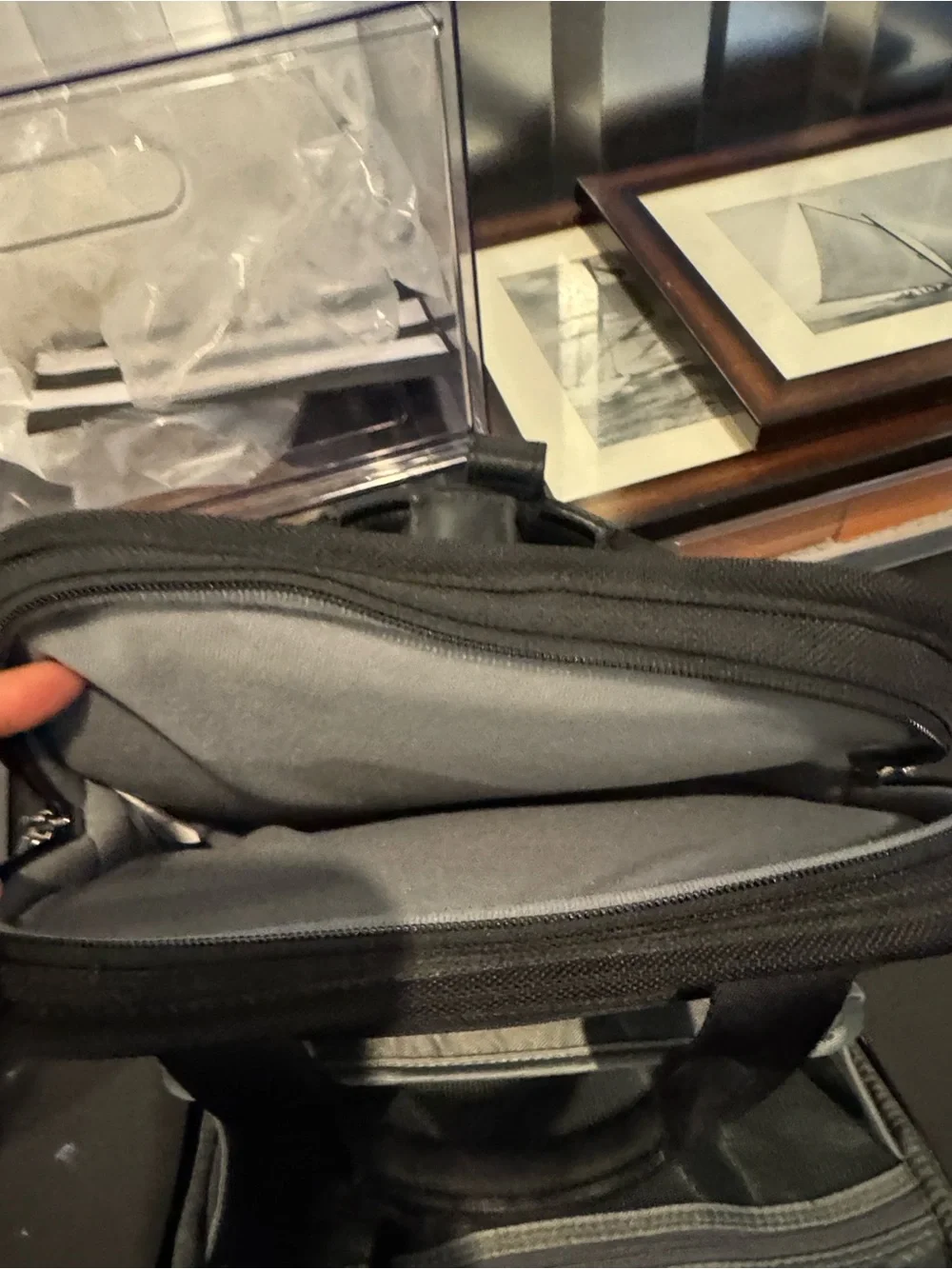 Briggs & Riley Black Laptop Briefcase with Front Zip Pocket